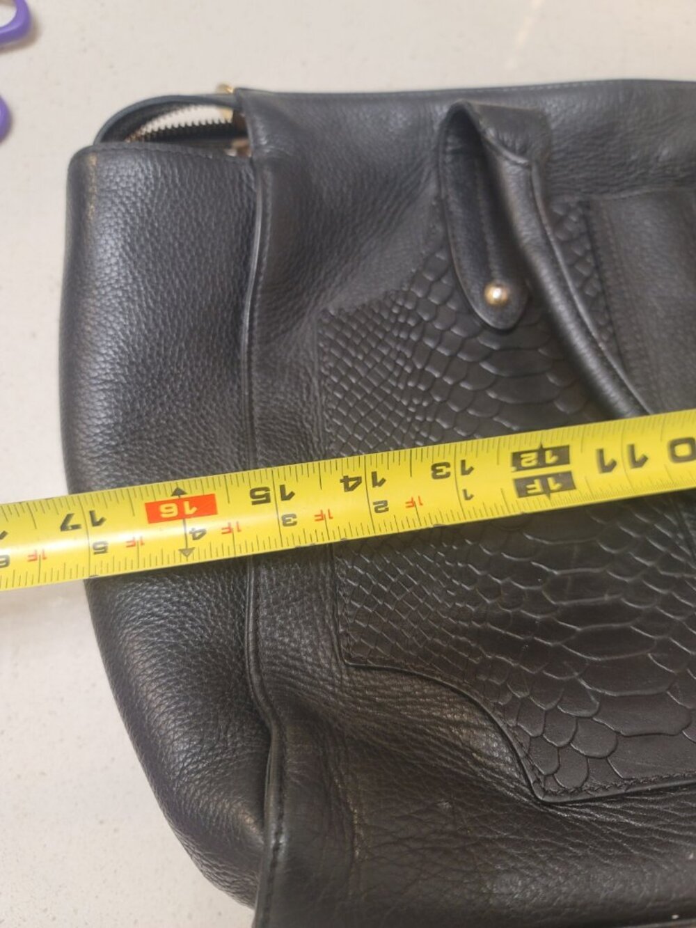 GiGi New York Parker Satchel Leather Black - Picture 11 of 13